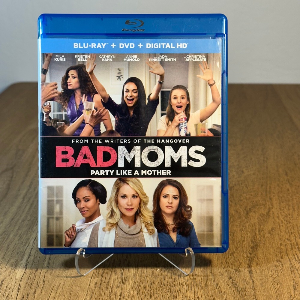 Universal Bad Moms Blu-ray DVD Combo Pack R Rated Comedy Mila Kunis Good